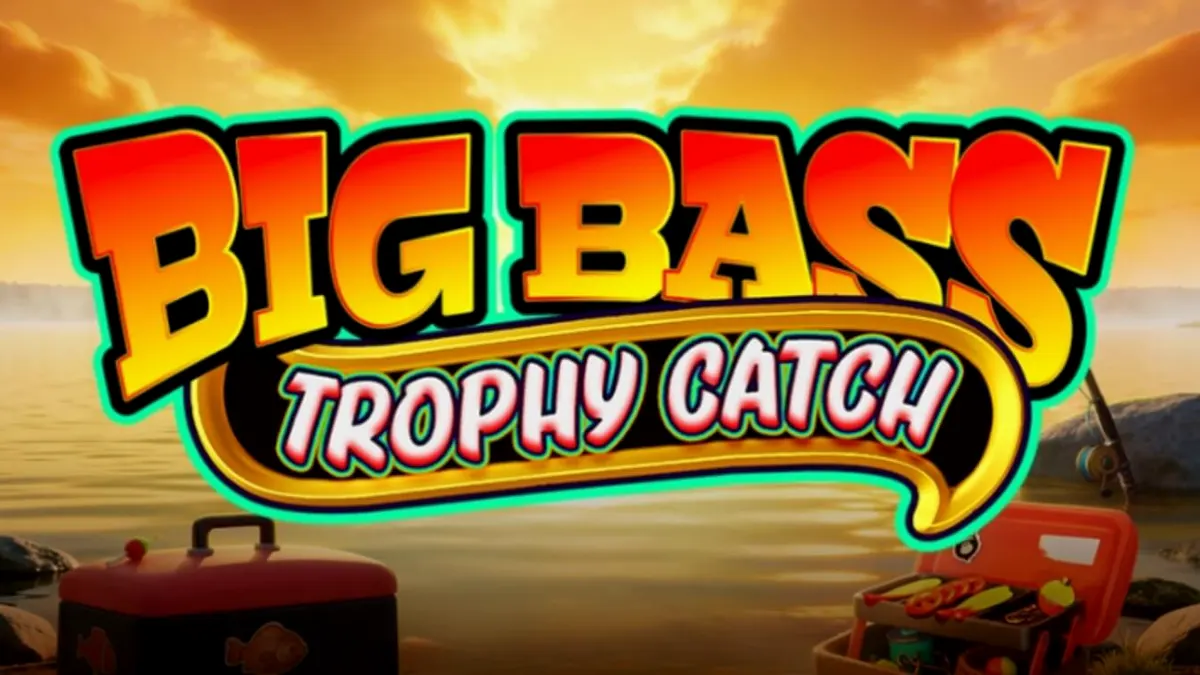 Pemandangan visual slot Big Bass Trophy Catch dengan tema memancing dan elemen Wild West